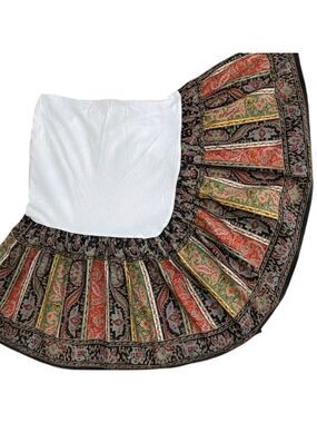 VTG Ralph Lauren Leningrad Russia KING Bedskirt Multi RUST Harvest Drop 12" USA